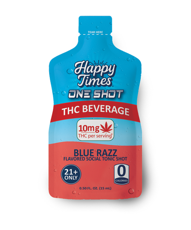 Happy Times One Shot Blue Razz